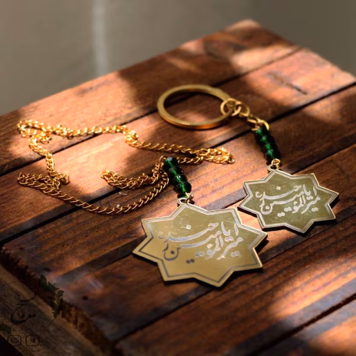 آویز ماشین منقش به ذکر یا امیرالمومنین حیدر