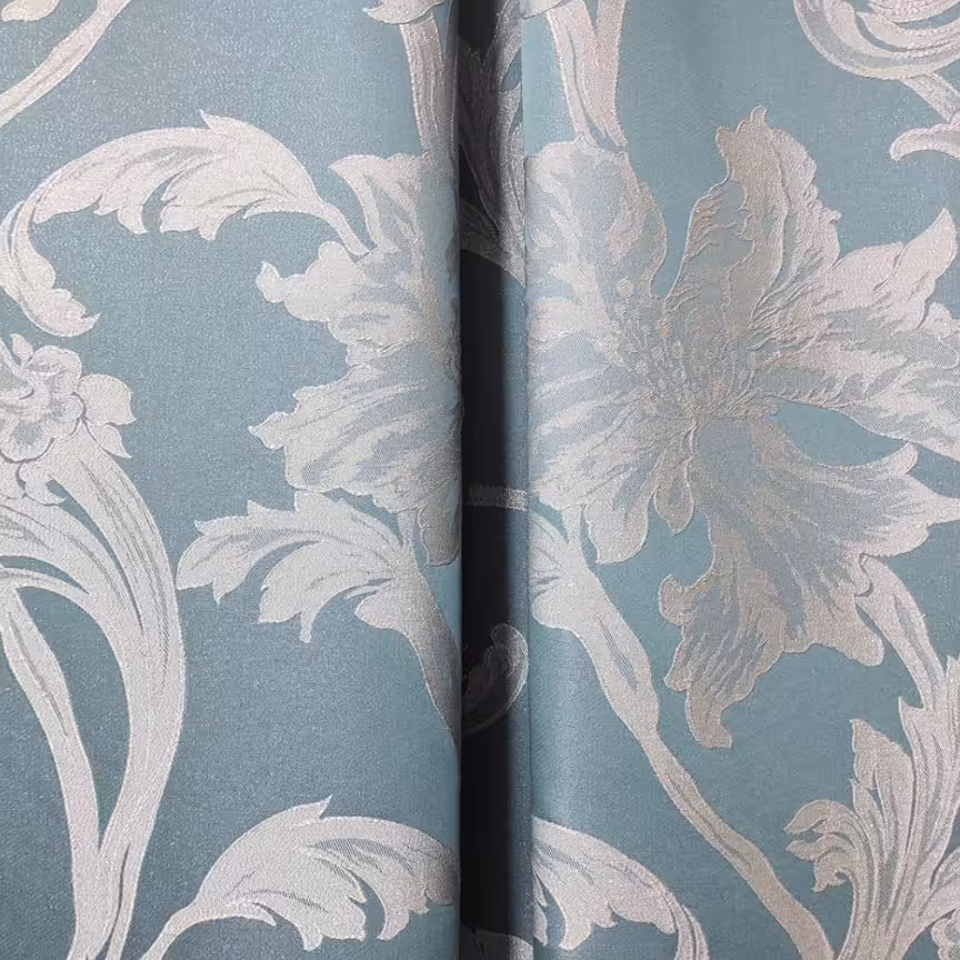 پنل طرح گل فیروزه ای