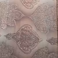 پارچه ساتن نگین کاری شده باطرحهای زیبا پارچه حیات