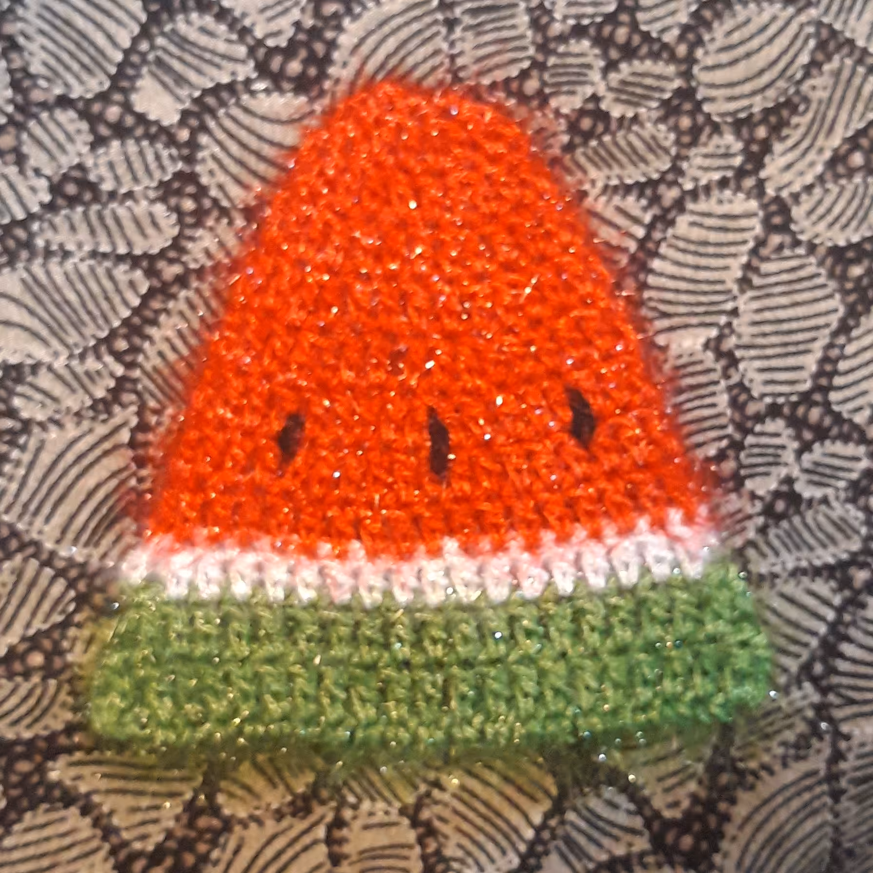 اسکاج هندوانه دست بافت