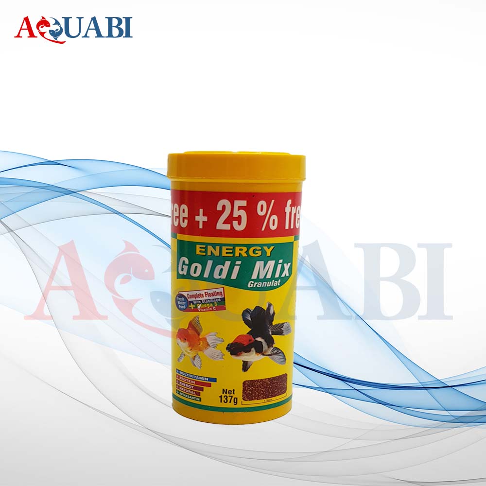 غذای ماهی گرانولی گلدی میکس انرژی 137g