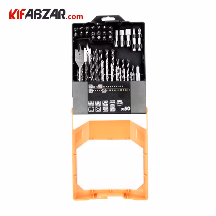 مجموعه سری پیچ گوشتی و مته 50 عددی آاگ مدل AAKDD50