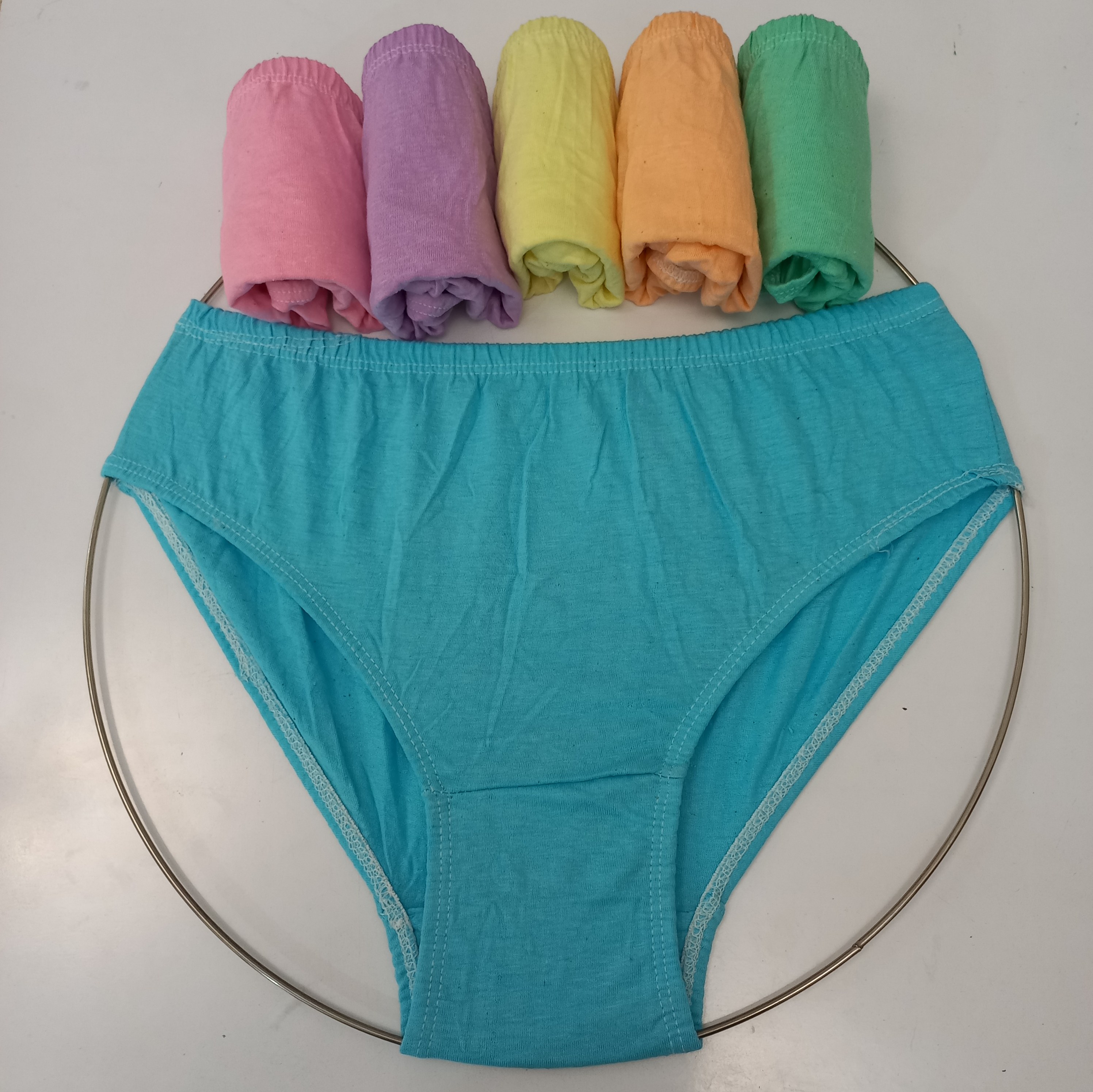 شورت نخی زنانه مدل ساده پک 6 عددی