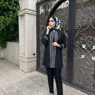 کت شلوار مجلسی نگین دار کرپ مازراتی عالی