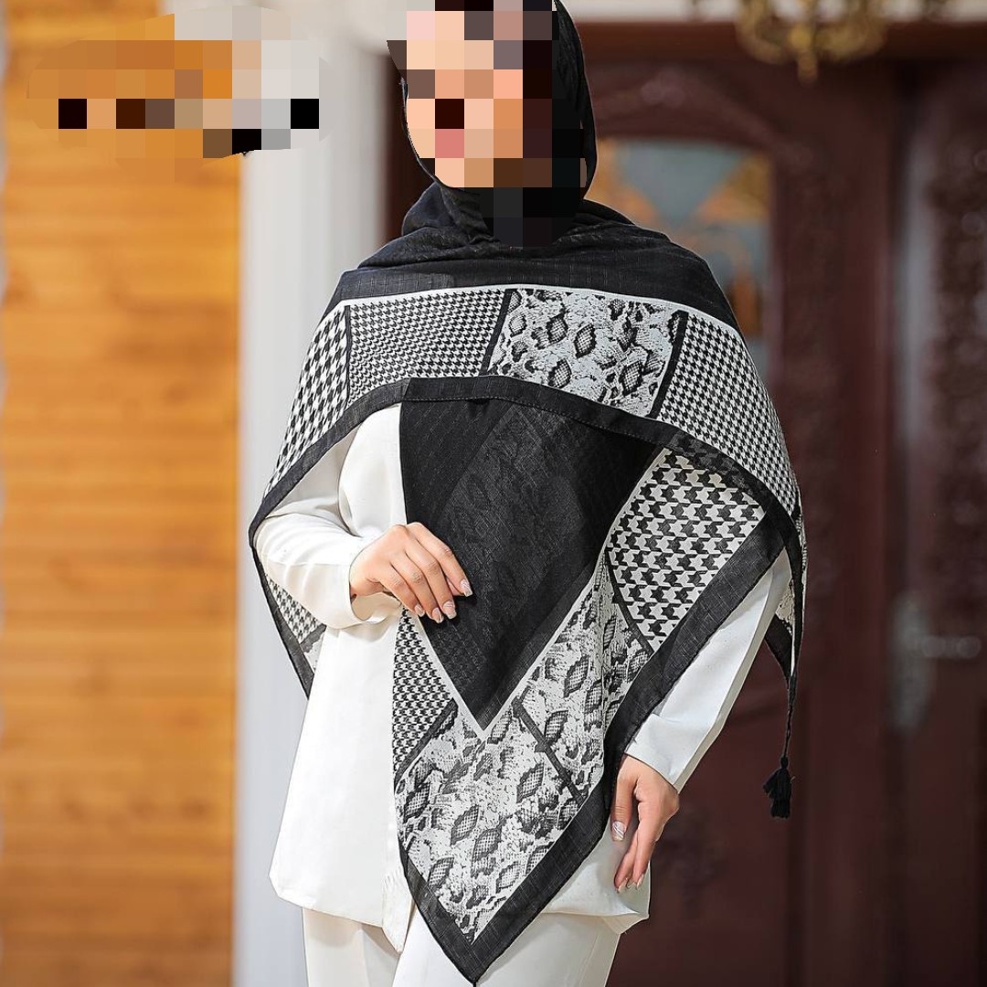 روسری قواره دار شیک زنانه نخی