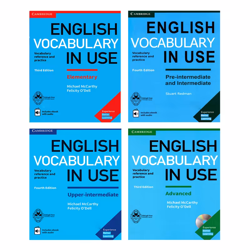 کتاب English Vocabulary in Use اثر جمعی از نویسندگان انتشارات اشتیاق نور چهار جلدی