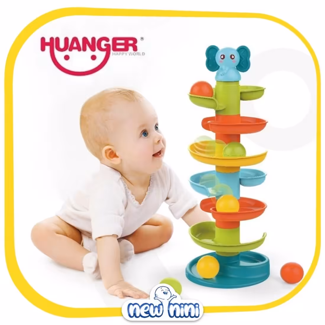 اسباب بازی برج توپی طبقاتی فیل هانگر HUANGER مدل HE0293