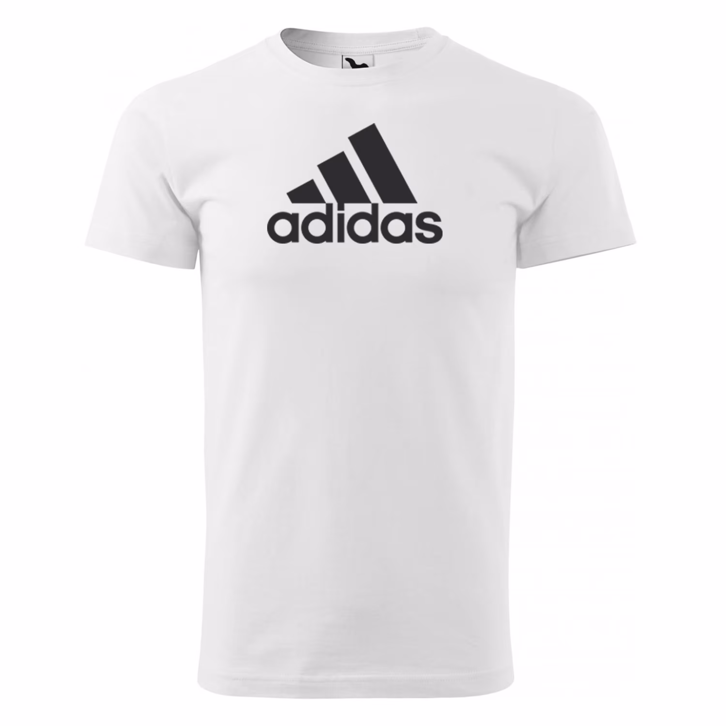 تیشرت پنبه سفید طرح adidas کد 5690
