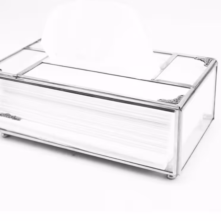 جا دستمال کاغذی استیل