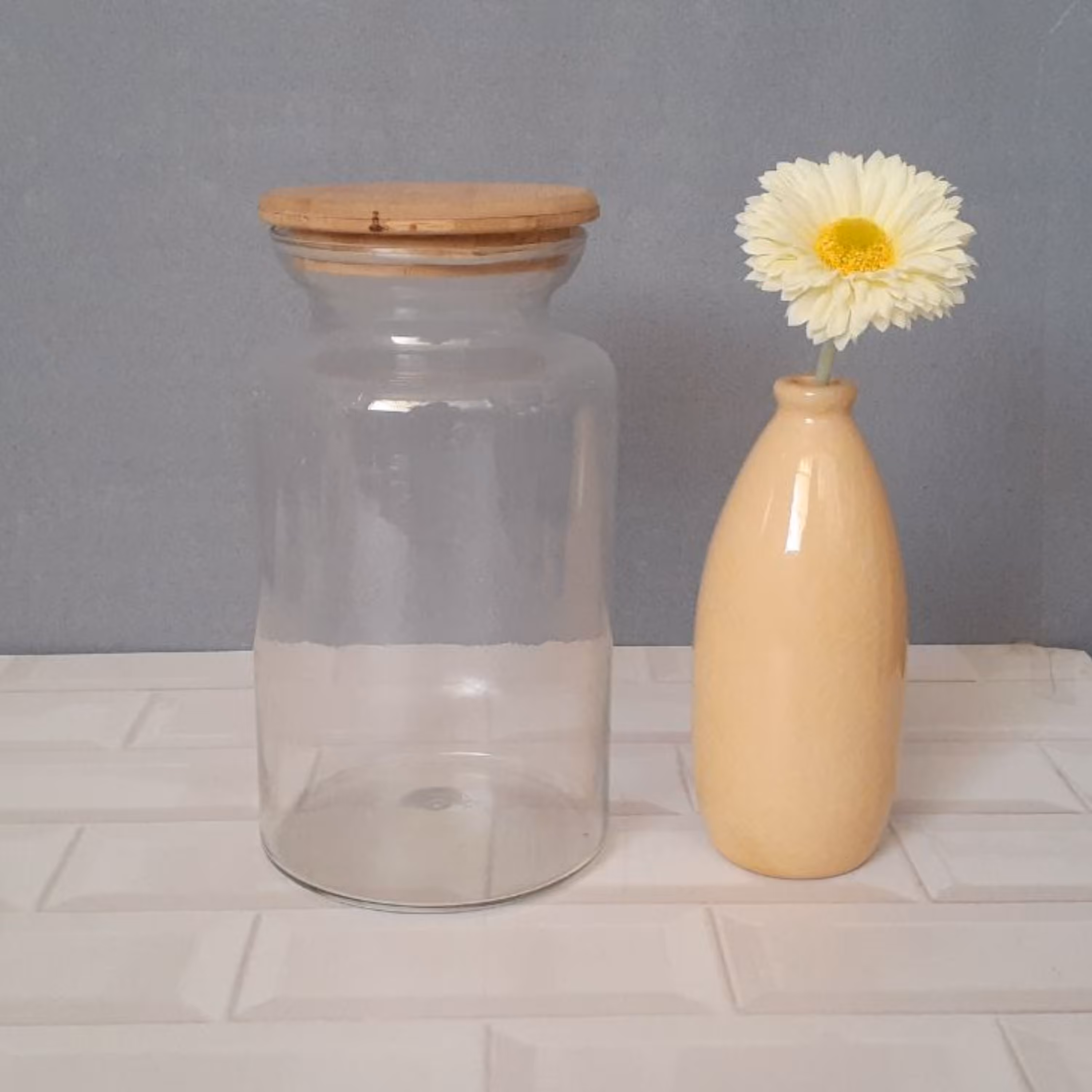 بانکه درب چوبی سایز بزرگ جنس بلور شفاف باکیفیت مقاوم                            