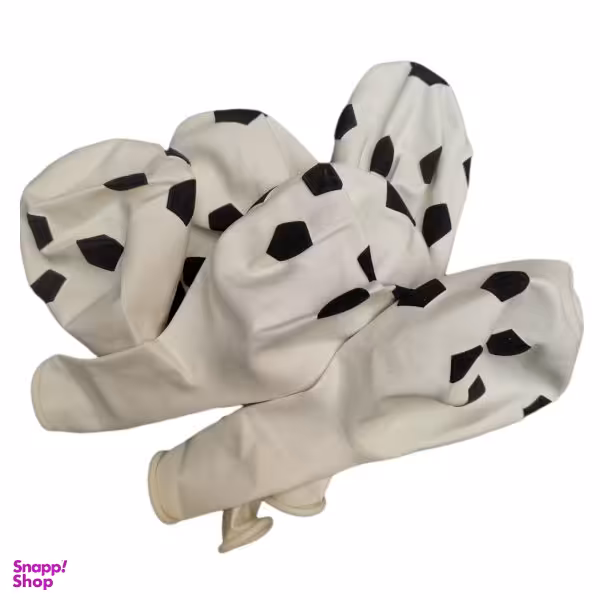 بادکنک طرح توپ فوتبال بسته 5 عددی