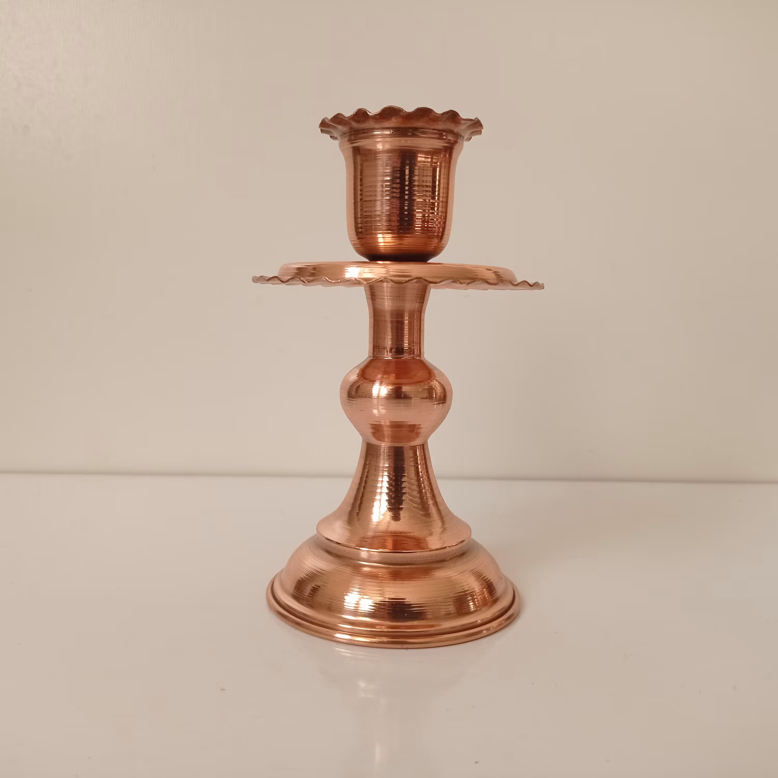 شمعدان مسی تک عددی نانو شده زنجانیها با کیفیت عالی