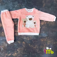 بلوز شلوار گلبهی سه خرس مهتا کد 1472