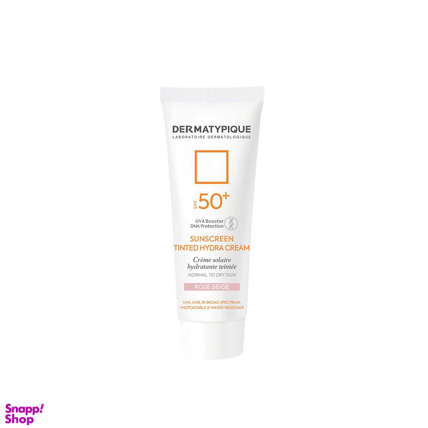 کرم ضد آفتاب درماتیپیک (Dermatypique) مدل Hydra رنگ رز بژ مناسب پوست خشک حجم 50 میلی لیتر