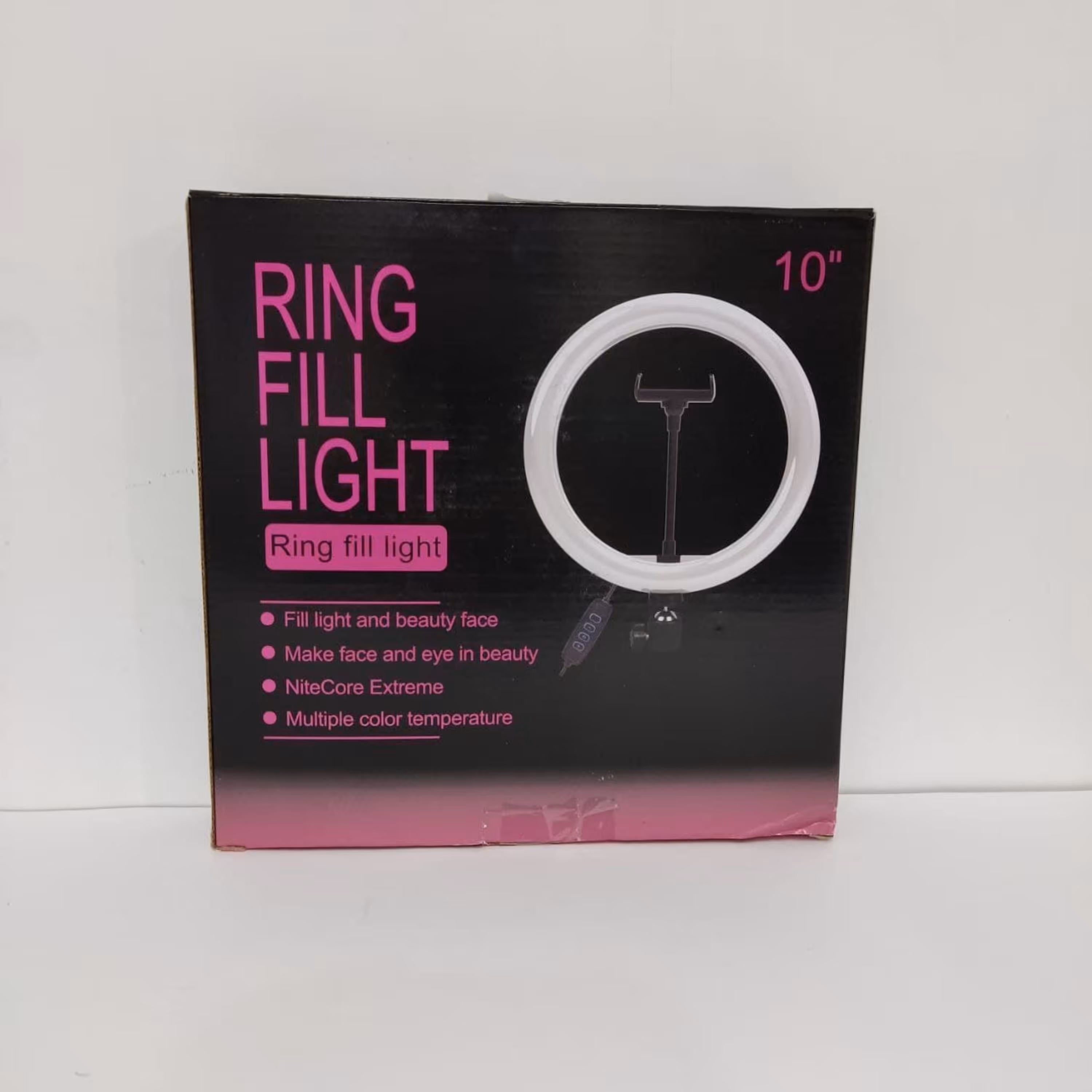 رینگ لایت قطر 26 سانت سه حالته دارای گیره نگهدارنده گوشی (بدون سه پایه)