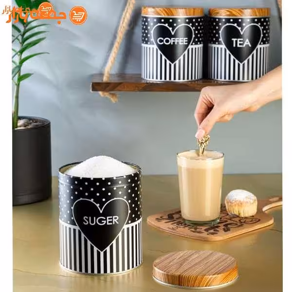 ست پاسماوری فلزی 3 تایی قلب