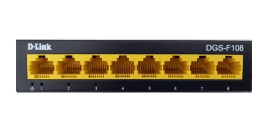 سوئیچ شبکه دی لینک 8 پورت DGS-F108