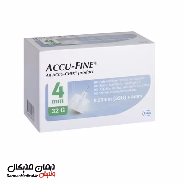 سوزن قلم انسولین آکوا فاین 4 میلی متر 100 عددی