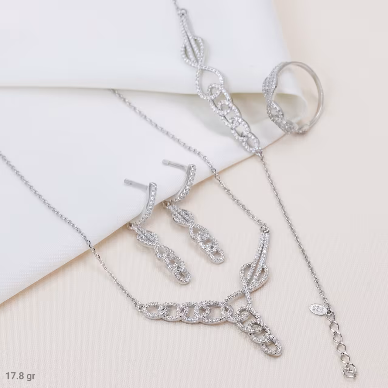 سرویس نقره میکرو زنجیری  کد S-10380-19