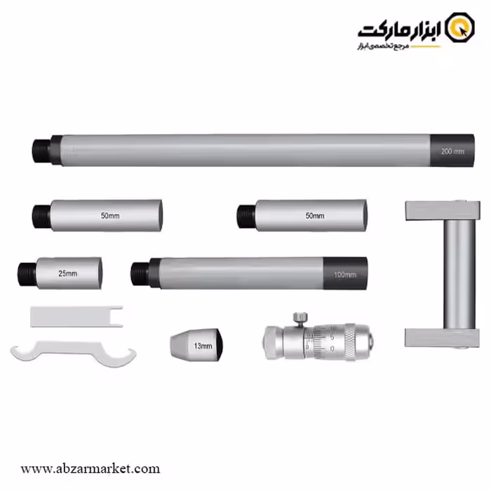 ست میکرومتر لوله داسکوا داخل سنج 500-50 میلی متر مدل 8111-4311