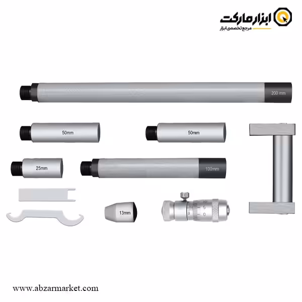 ست میکرومتر لوله داسکوا داخل سنج 500-50 میلی متر مدل 8111-4311