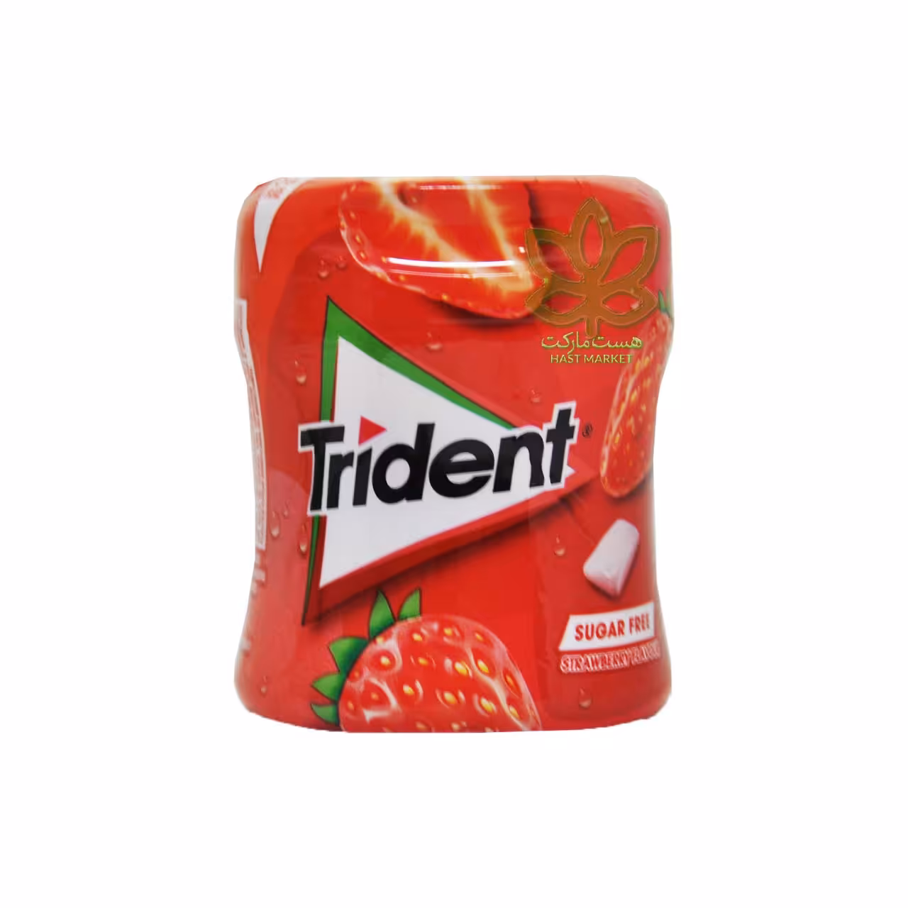 آدامس تریدنت توت فرنگی بدون شکر 60 عدد - trident