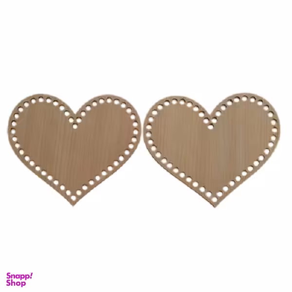 کفی تریکو بافی مدل قلب 15 کد T15-2 بسته دو عددی