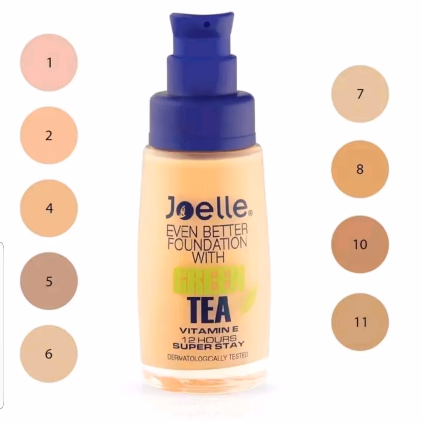 کرم پودر جویل  (joelle) حاوی عصاره چای سبز در حجم 30 میل