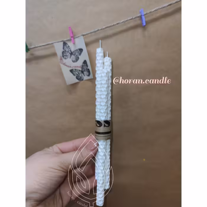 فروش ویژه شمع 3تایی شمع موم عسل مناسب هدیه مناسب برای مدیتیشن روزانه اقتصادی