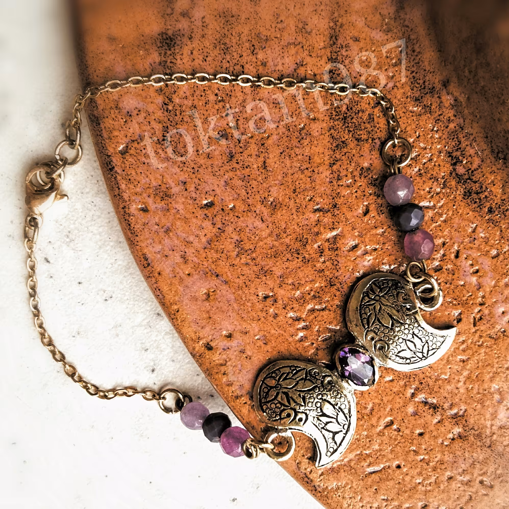 دستبند بته جقه برنجی