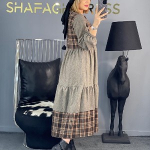 پیراهن پاییزه پشمی