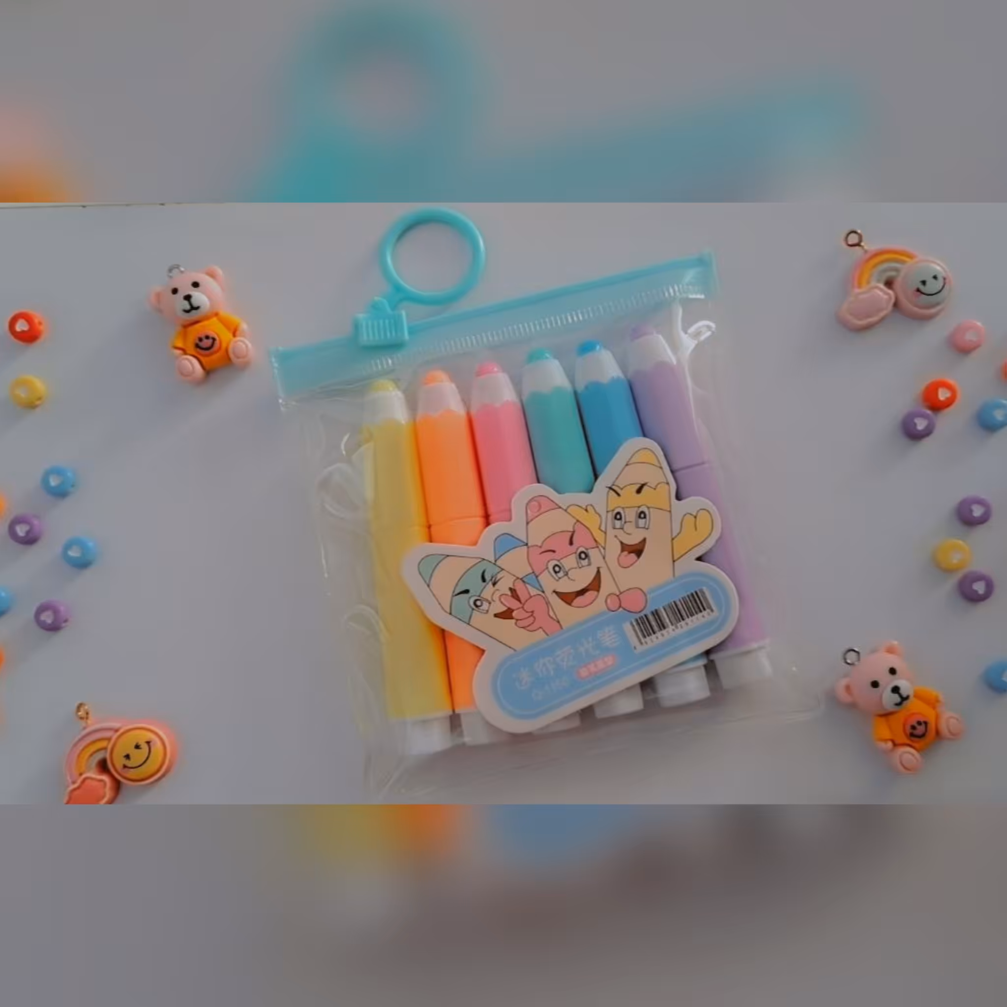 هایلایت طرح مدادی  بسته 6 عددی 