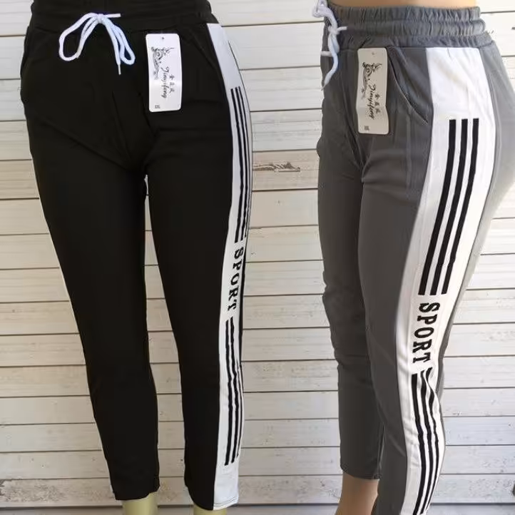 شلوار گرمکن اقتصادی اسپرت بغل خطدار سبک راحت-ورزشکاران جوان داخل باشگاه و مدرسه نوجوانان