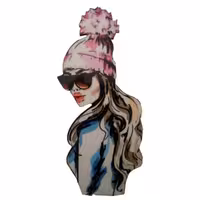 تاپر تزیین کیکدبهگز مدل دخترhip