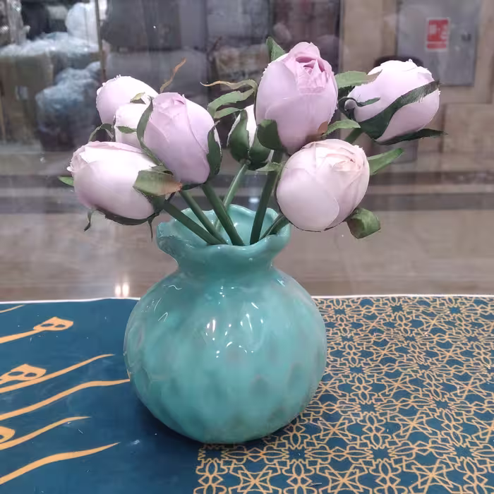 گلدان سرامیکی طرح موج کوتاه 