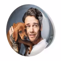 آینه جیبی خندالو طرح لیام پین گروه موسیقی وان دایرکشن One Direction مدل تاشو کد 18979