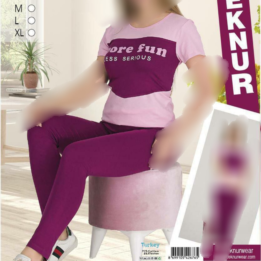 ست تیشرت وشلوارزنانه سایز کوچک