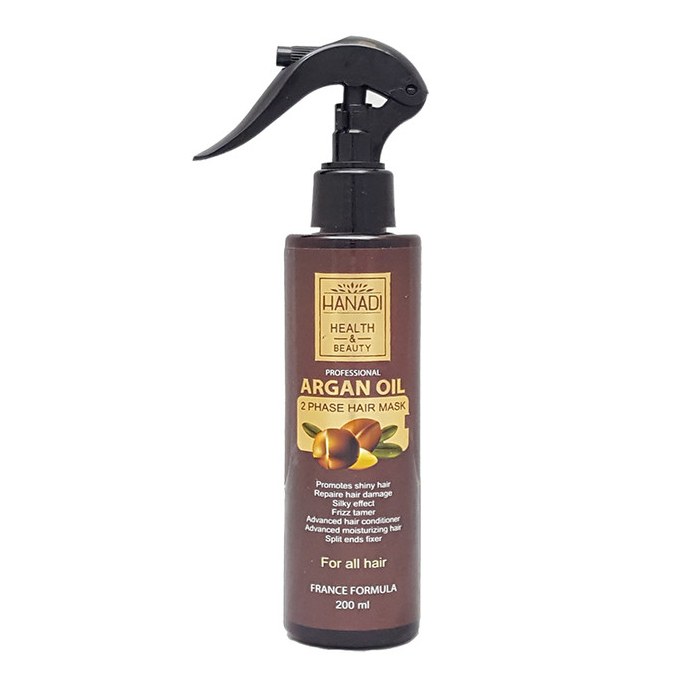 اسپری ماسک مو دو فاز فاقد سولفات هانادی روغن آرگان Argan Oil حجم 200 میل