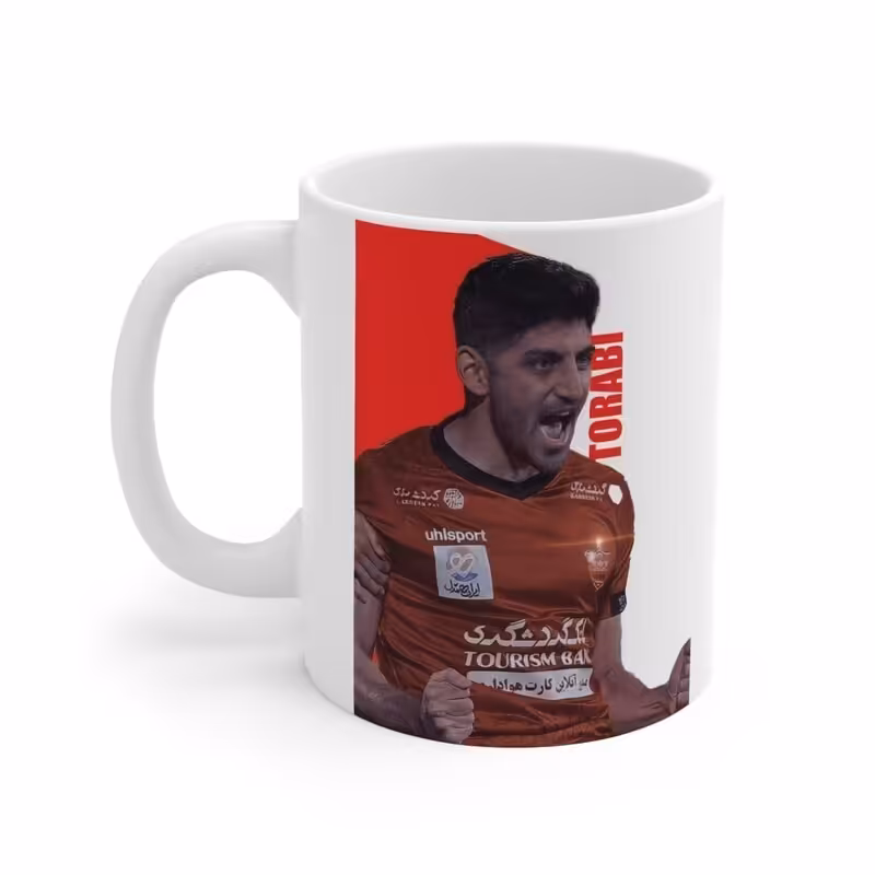 ماگ طرح بازیکن تیم لی فوتبال مهدی ترابی Mehdi Torabi مدل NM1724