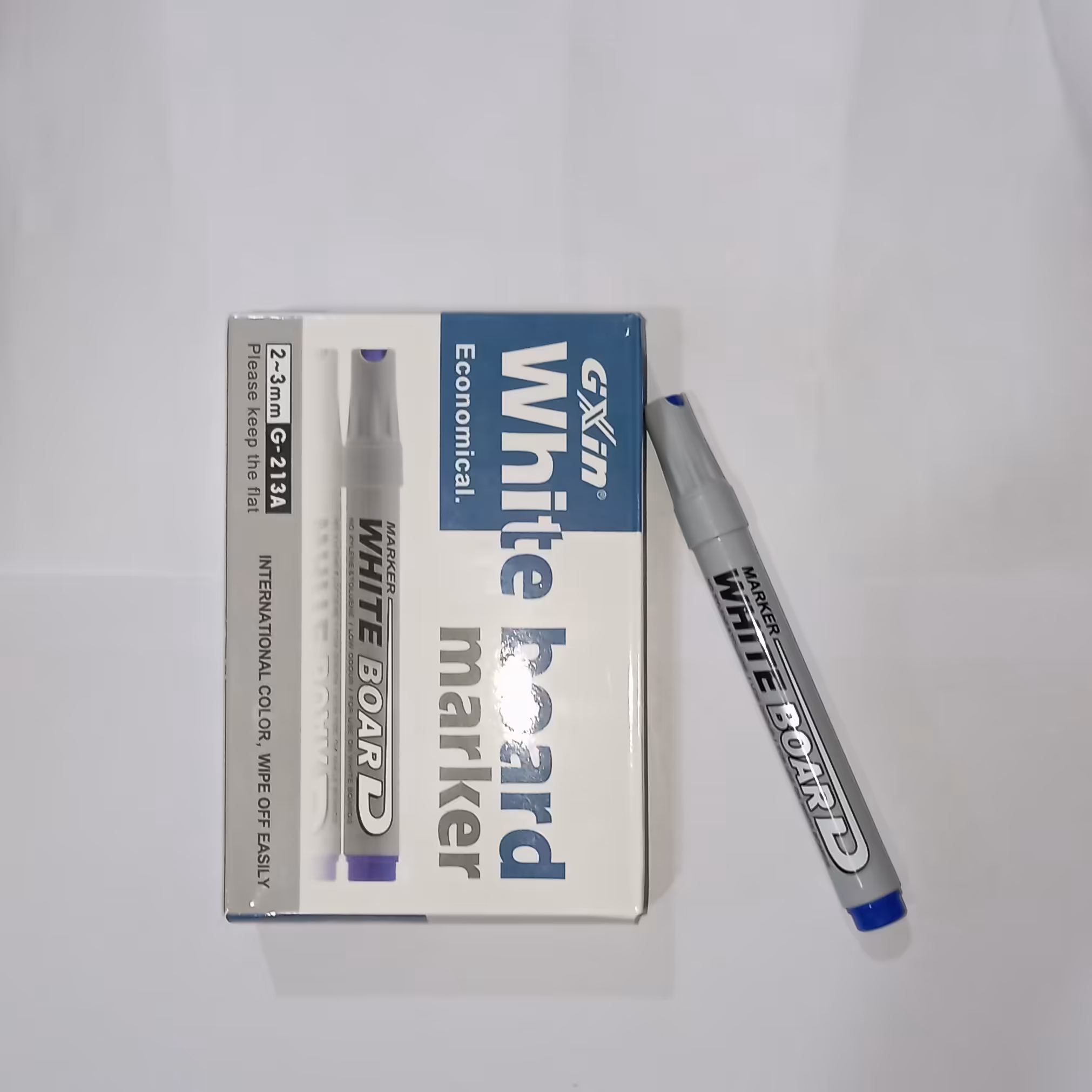 ماژیک وایت برد آبی چینی بسته 12 عددی