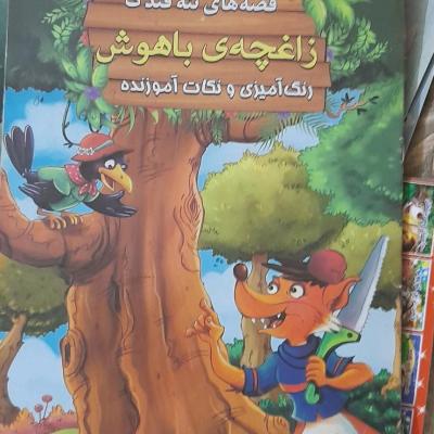 کتاب داستان زاغچه بازیگوش قطع رحلی ویژه کودکان