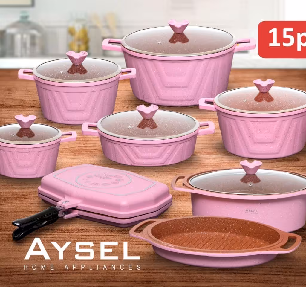 سرویس قابلمه آیسل 15 پارچه مدل پرنس