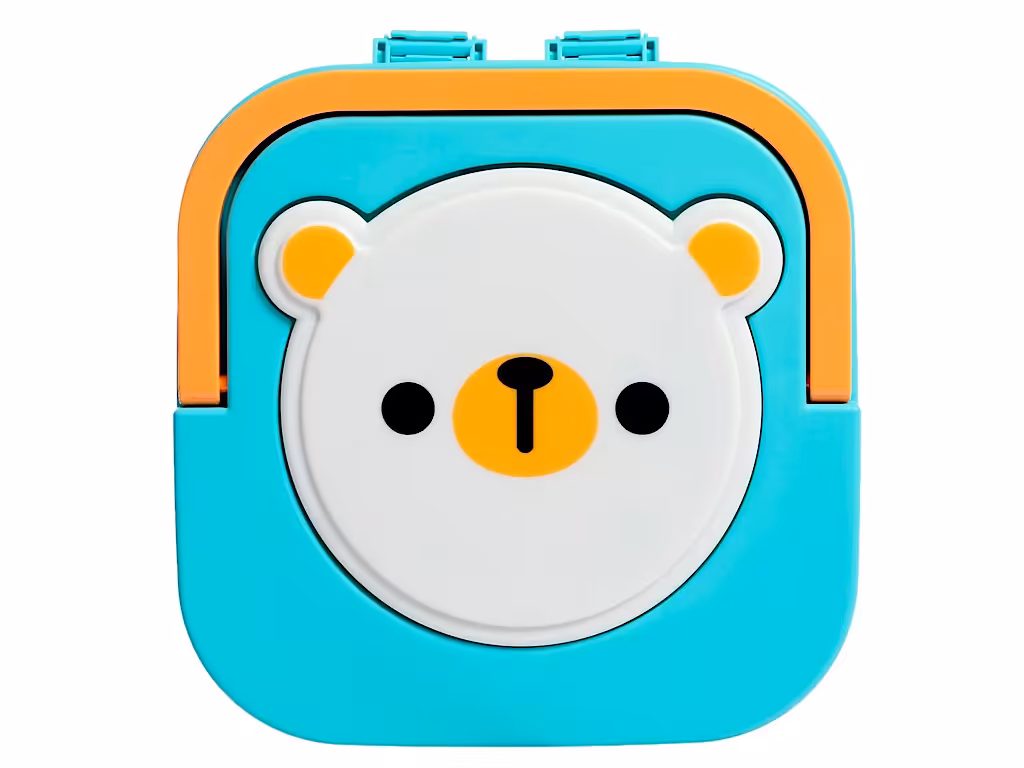 جغجغه دندانگیردار نوزادی 6 عددی به همراه جعبه موزیکال طرح خرس