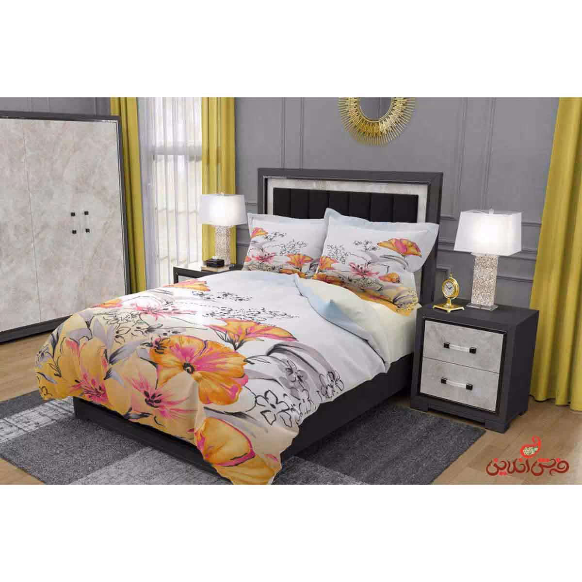 روتختی طرح گل های بهاری کد 2170/1