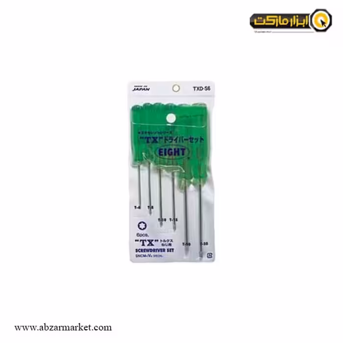 ست پیچ گوشتی ستاره ای ایت آلنی 6 عددی مدل TXD-S6