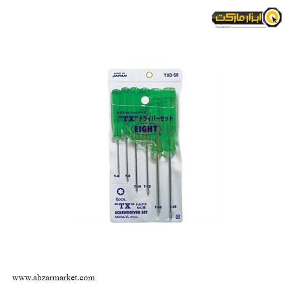 ست پیچ گوشتی ستاره ای ایت آلنی 6 عددی مدل TXD-S6