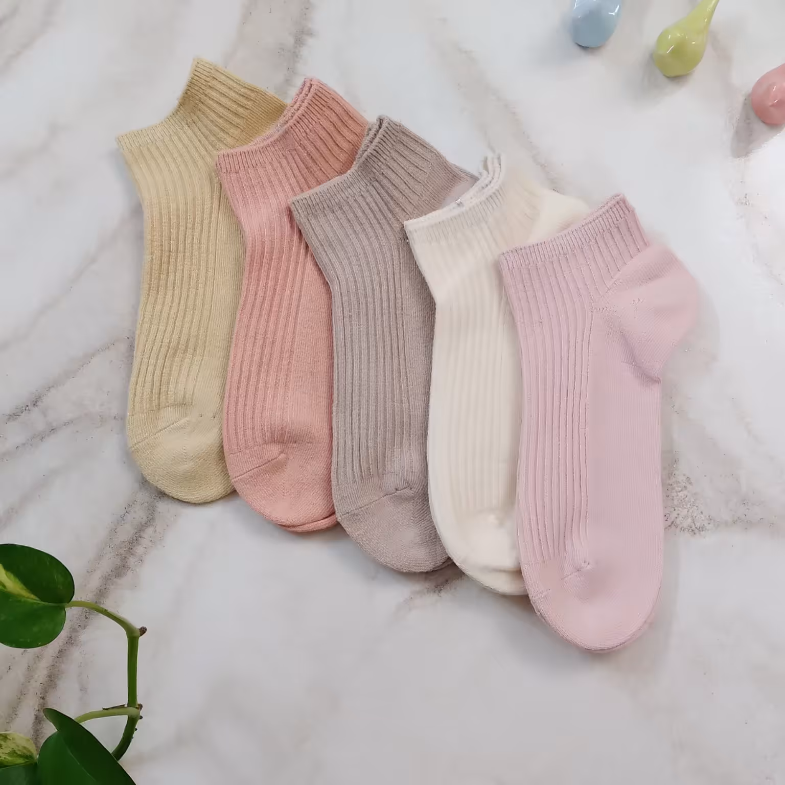 جوراب زنانه و دخترانه مچی   وارداتی ، جوراب مچی رنگ پاستلی