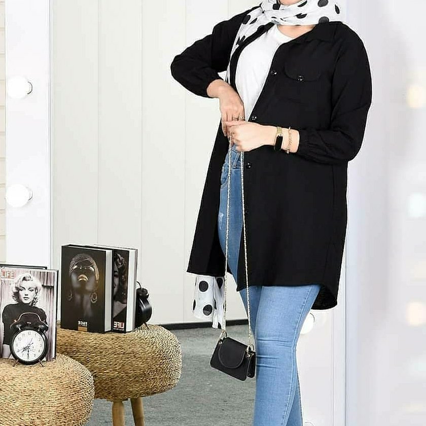 مانتو بابوس مدل دکمه دار