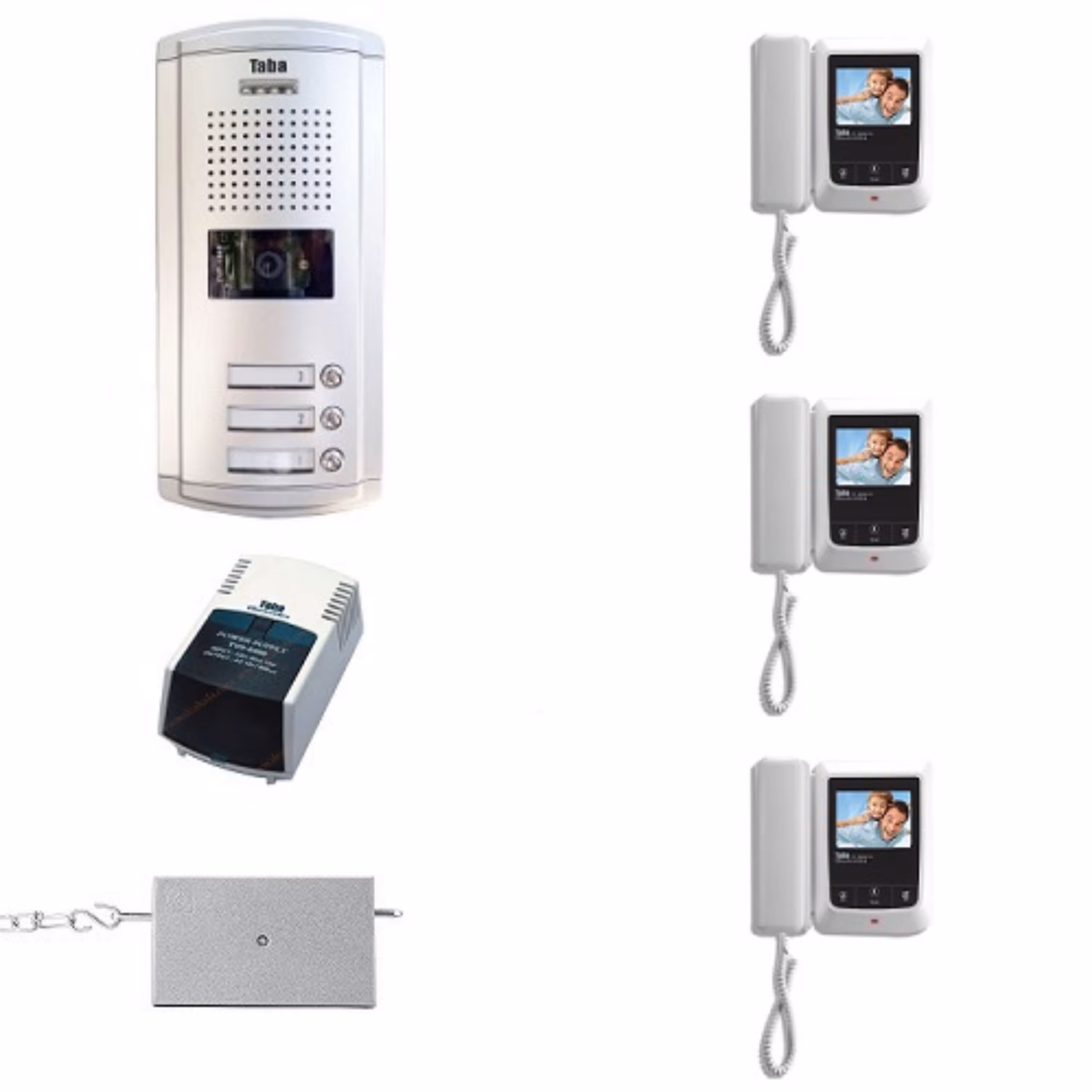 پک 3 واحدی تصویری با مانیتور 1090 تابا الکترونیک