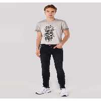 شلوار مشکی مردانه سیاه 040 Alex Super Slim Fit کمر کم پوست Colin’s